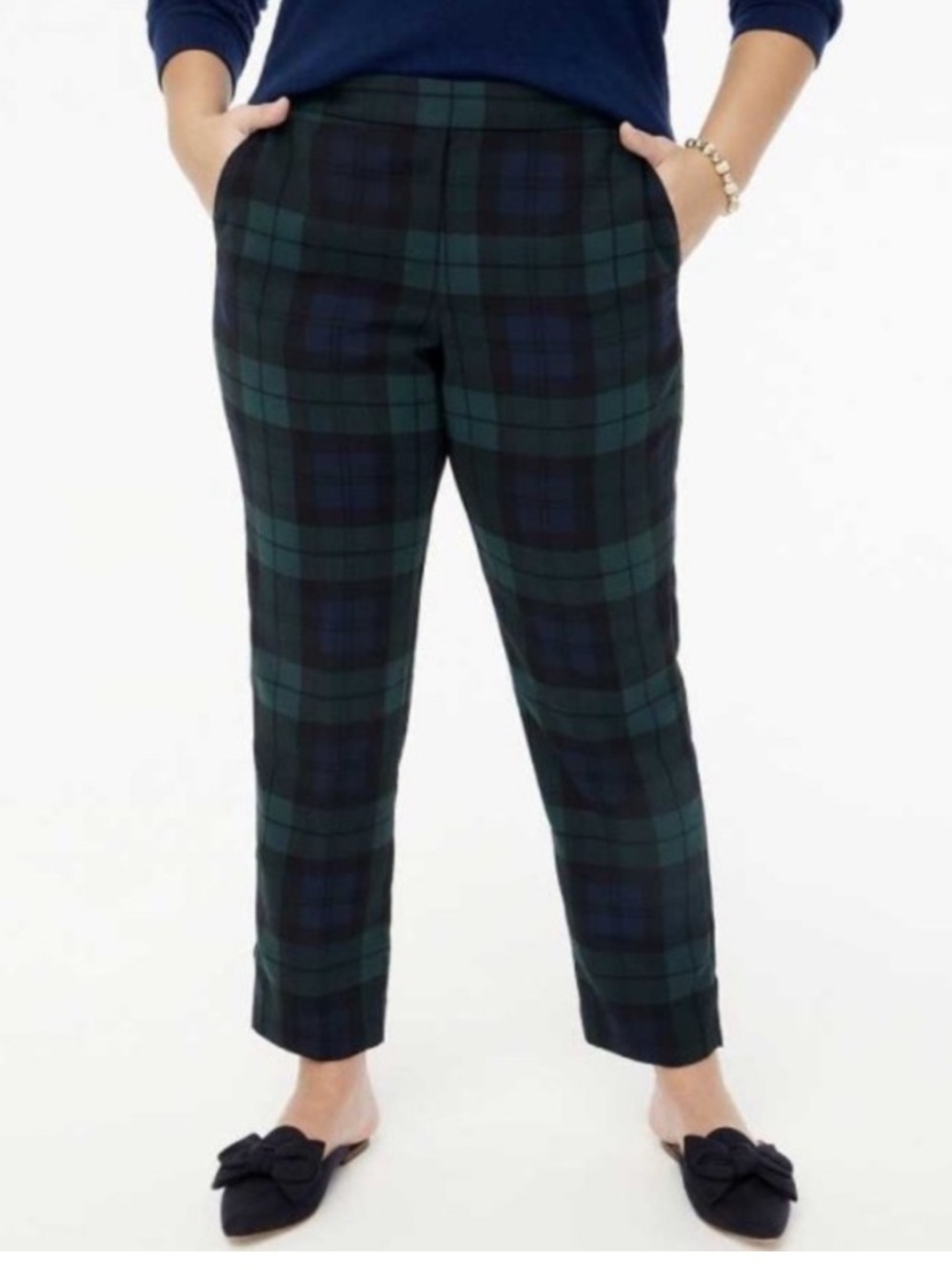 J.Crew Factory Jamie Pant In Black Watch Plaid - 12